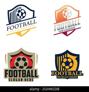 Fußballverein-Logo-Design Stock Vektor