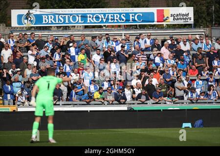 Action während des League Two-Spiels zwischen Bristol Rovers und Crawley Town im Memorial Stadium in Bristol. 04. September 2021 Stockfoto