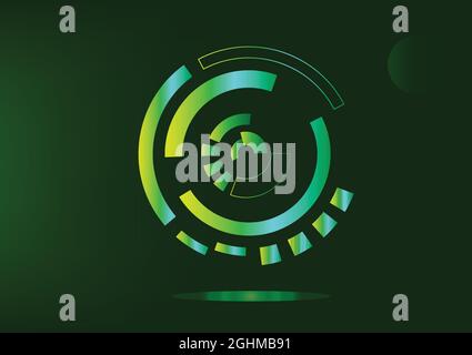 Abstrakt Hintergrund Tapete Kreis Form Symbol globale digitale Technologie Muster Kunst modernes Design Muster Vektor Illustration EPS10 Stock Vektor