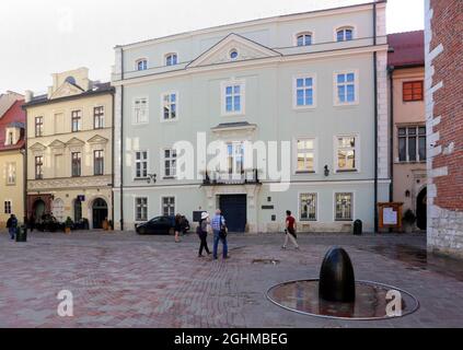 Krakau. Krakau. Polen. Die Päpstliche Universität von Johannes Paul II. In Krakau. Das Gebäude in Kanonicza 9 Stockfoto