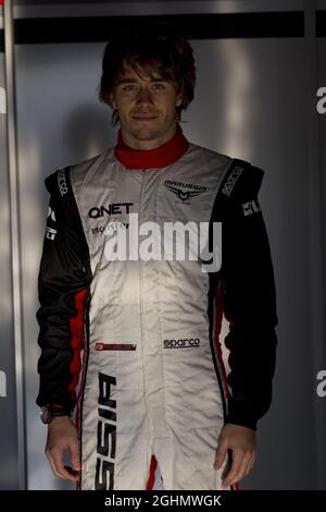 24.02.2012 Barcelona, Spanien, Charles Pic (FRA), Marussia F1 Team - Formel-1-Test, Tag 4 - Formel-1-Weltmeisterschaft Stockfoto