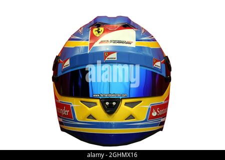 Fernando Alonso (ESP), Scuderia Ferrari Helm Stockfoto