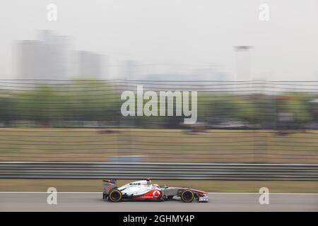 Jenson-Taste (GBR) McLaren MP4/27. 14.04.2012. Formel 1 Weltmeisterschaft, Rd 3, Großer Preis Von China, Shanghai, China, Qualifizierender Tag Stockfoto