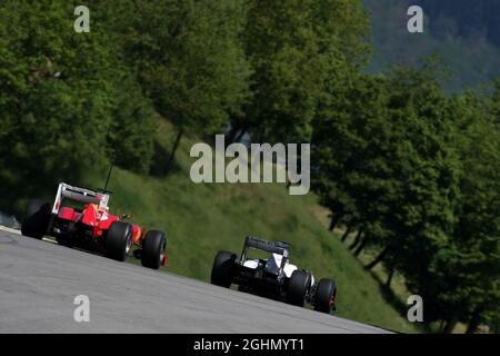 Felipe Massa (BH), Scuderia Ferrari und Kamui Kobayashi (JAP), sauber F1 Team 02.05.2012. Formel-1-Weltmeisterschaft, Testing, Mugello, Italien Stockfoto