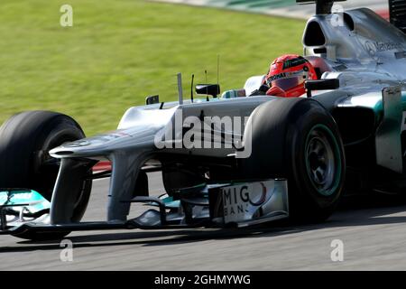 Michael Schumacher (GER), Mercedes GP 02.05.2012. Formel-1-Weltmeisterschaft, Testing, Mugello, Italien Stockfoto