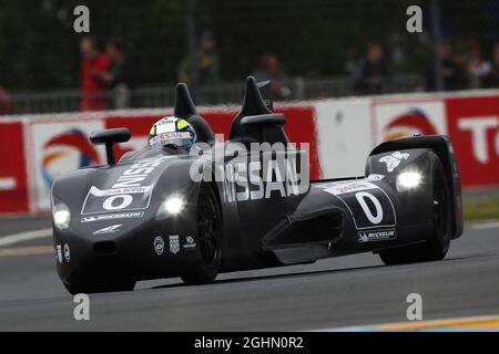 0 HIGHCROFT RACING M. Franchitti / M. Krumm / S. Motoyama Delta Wing Nissan 03.06.2012. Le Mans Testing, FIA-Langstrecken-Weltmeisterschaft, Le Mans, Frankreich - www.xpbimages.com, E-Mail: requests@xpbimages.com - Kopie der Veröffentlichung für gedruckte Bilder erforderlich. Jedes verwendete Bild ist gebührenpflichtig. Ã‚Â© Copyright: XPB Images Stockfoto