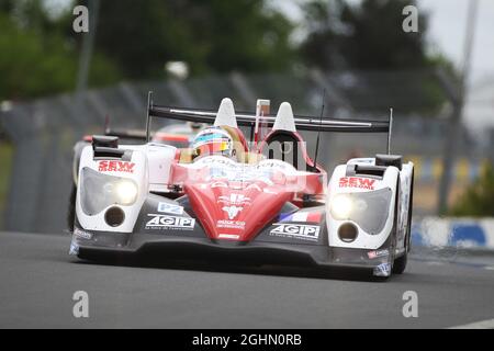 19 SEBASTIEN LOEB RACING N. Marroc/S. Loeb/J. Vernay Ereca 03 - Nissan 03.06.2012. Le Mans Testing, FIA-Langstrecken-Weltmeisterschaft, Le Mans, Frankreich - www.xpbimages.com, E-Mail: requests@xpbimages.com - Kopie der Veröffentlichung für gedruckte Bilder erforderlich. Jedes verwendete Bild ist gebührenpflichtig. Ã‚Â© Copyright: XPB Images Stockfoto