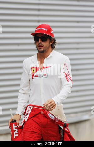 Fernando Alonso (ESP) Ferrari. 22.06.2012. Formel 1 Weltmeisterschaft, Rd 8, Großer Preis Von Europa, Valencia, Spanien, Übungstag Stockfoto