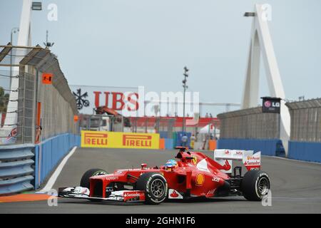 Fernando Alonso (ESP) Ferrari F2012. 22.06.2012. Formel 1 Weltmeisterschaft, Rd 8, Großer Preis Von Europa, Valencia, Spanien, Übungstag Stockfoto