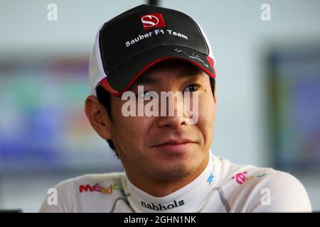 Kamui Kobayashi (JPN) sauber. 06.07.2012. Formel-1-Weltmeisterschaft, Rd 9, Großer Preis Von Großbritannien, Silverstone, England, Übungstag Stockfoto