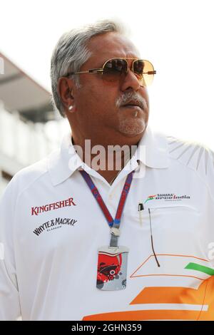 Dr. Vijay Mallya (IND) Sahara Force India F1 Team Owner. 08.09.2012. Formel 1 Weltmeisterschaft, Rd 13, Großer Preis Von Italien, Monza, Italien, Qualifizierender Tag Stockfoto