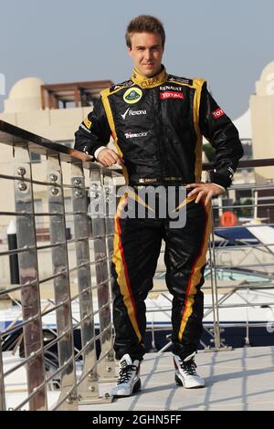 Davide Valsecchi (ITA) Lotus F1-Testtreiber. 08.11.2012. Formel-1-Test für junge Fahrer, Tag 3, Yas Marina Circuit, Abu Dhabi, VAE. Stockfoto