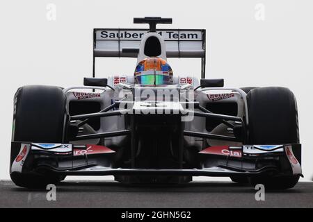 Esteban Gutierrez (MEX) sauber C31 Dritter Fahrer. 08.11.2012. Formel-1-Test für junge Fahrer, Tag 3, Yas Marina Circuit, Abu Dhabi, VAE. Stockfoto