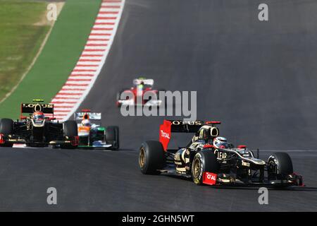 Kimi Räikkönen (FIN) Lotus F1 E20. 18.11.2012. Formel-1-Weltmeisterschaft, Rd 19, großer Preis der Vereinigten Staaten, Austin, Texas, USA, Wettkampftag. Stockfoto