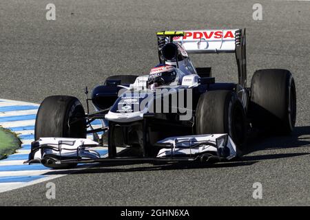 Valtteri Bottas (FIN) Williams FW34. 07.02.2013. Formel-1-Test, Tag Drei, Jerez, Spanien. Stockfoto