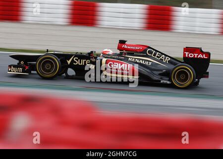 Romain Grosjean (FRA) Lotus F1 E21. 01.03.2013. Formel-1-Test, Tag Zwei, Barcelona, Spanien. Stockfoto