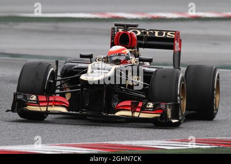 Romain Grosjean (FRA) Lotus F1 E21. 01.03.2013. Formel-1-Test, Tag Zwei, Barcelona, Spanien. Stockfoto
