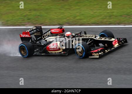 Romain Grosjean (FRA) Lotus F1 E21. 01.03.2013. Formel-1-Test, Tag Zwei, Barcelona, Spanien. Stockfoto