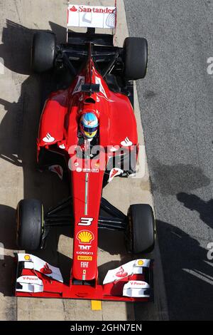 Fernando Alonso (ESP) Ferrari F138. 03.03.2013. Formel-1-Test, Tag Vier, Barcelona, Spanien. Stockfoto