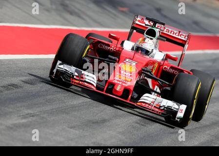 Sebastian Vettel (GER) Ferrari SF16-H. 17.05.2016. Formel 1 In-Season Testing, Tag 1, Barcelona, Spanien. Dienstag. Bildnachweis sollte lauten: XPB/Press Association Images. Stockfoto