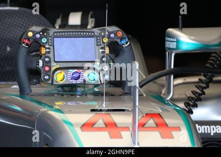 Das Lenkrad von Lewis Hamilton (GBR) Mercedes AMG F1. 26.05.2016. Formel-1-Weltmeisterschaft, Rd 6, Großer Preis Von Monaco, Monte Carlo, Monaco, Übungstag. Bildnachweis sollte lauten: XPB/Press Association Images. Stockfoto