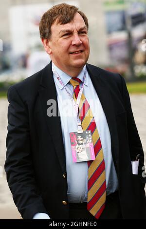 John Whittingdale MP (GBR) Staatssekretär für Kultur, Medien und Sport. 10.07.2016. Formel-1-Weltmeisterschaft, Rd 10, Großer Preis Von Großbritannien, Silverstone, England, Wettkampftag. Bildnachweis sollte lauten: XPB/Press Association Images. Stockfoto