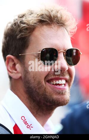 Sebastian Vettel (GER) Ferrari. 31.07.2016. Formel 1 Weltmeisterschaft, Rd 12, Großer Preis Von Deutschland, Hockenheim, Deutschland, Wettkampftag. Bildnachweis sollte lauten: XPB/Press Association Images. Stockfoto