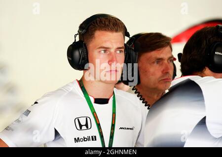 Stoffel Vandoorne (Bel) McLaren Test- und Reserveradfahrer. 02.09.2016. Formel 1 Weltmeisterschaft, Rd 14, Großer Preis Von Italien, Monza, Italien, Übungstag. Bildnachweis sollte lauten: XPB/Press Association Images. Stockfoto