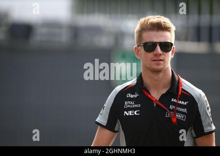 Nico Hulkenberg (GER) Sahara Force India F1. 03.09.2016. Formel 1 Weltmeisterschaft, Rd 14, Großer Preis Von Italien, Monza, Italien, Qualifizierender Tag. Bildnachweis sollte lauten: XPB/Press Association Images. Stockfoto