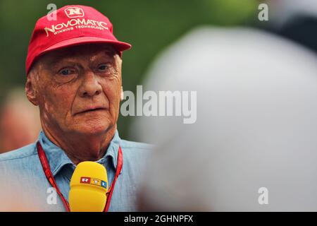 Niki Lauda (AUT) Mercedes Non-Executive Chairman. 01.10.2016. Formel-1-Weltmeisterschaft, Rd 16, Großer Preis Von Malaysia, Sepang, Malaysia, Samstag. Bildnachweis sollte lauten: XPB/Press Association Images. Stockfoto