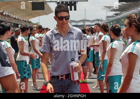 Esteban Ocon (FRA) Manor Racing auf der Fahrerparade. 02.10.2016. Formel-1-Weltmeisterschaft, Rd 16, Großer Preis Von Malaysia, Sepang, Malaysia, Sonntag. Bildnachweis sollte lauten: XPB/Press Association Images. Stockfoto