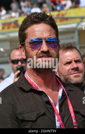 Gerard Butler (GBR) Darsteller am Start. 23.10.2016. Formel-1-Weltmeisterschaft, Rd 18, großer Preis der Vereinigten Staaten, Austin, Texas, USA, Wettkampftag. Bildnachweis sollte lauten: XPB/Press Association Images. Stockfoto