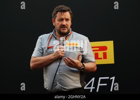 Paul Hembery (GBR) Pirelli Motorsport Director. 24.11.2016. Formel-1-Weltmeisterschaft, Rd 21, Großer Preis Von Abu Dhabi, Yas Marina Circuit, Abu Dhabi, Vorbereitungstag. Bildnachweis sollte lauten: XPB/Press Association Images. Stockfoto