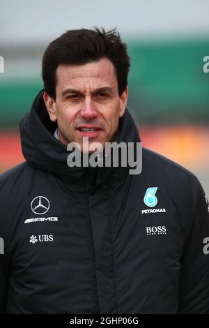 Toto Wolff (GER) Mercedes AMG F1 Aktionär und Executive Director. 23.02.2017. Mercedes AMG F1 W08 Launch, Silverstone, England. Bildnachweis sollte lauten: XPB/Press Association Images. Stockfoto