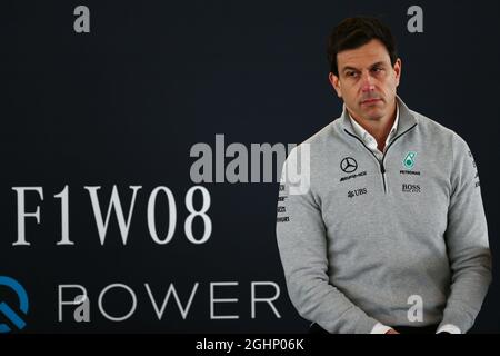 Toto Wolff (GER) Mercedes AMG F1 Aktionär und Executive Director. 23.02.2017. Mercedes AMG F1 W08 Launch, Silverstone, England. Bildnachweis sollte lauten: XPB/Press Association Images. Stockfoto