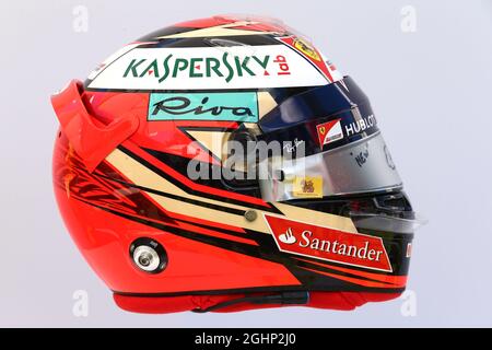 Der Helm von Kimi Räikkönen (FIN) Ferrari. 23.03.2017. Formel-1-Weltmeisterschaft, Rd 1, Großer Preis Von Australien, Albert Park, Melbourne, Australien, Vorbereitungstag. Bildnachweis sollte lauten: XPB/Press Association Images. Stockfoto