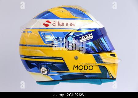 Der Helm des Marcus Ericsson (SWE) sauber F1 Teams. 23.03.2017. Formel-1-Weltmeisterschaft, Rd 1, Großer Preis Von Australien, Albert Park, Melbourne, Australien, Vorbereitungstag. Bildnachweis sollte lauten: XPB/Press Association Images. Stockfoto