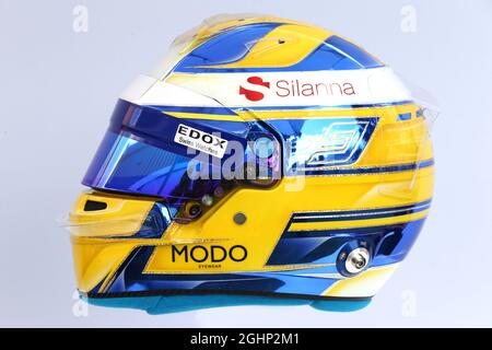 Der Helm des Marcus Ericsson (SWE) sauber F1 Teams. 23.03.2017. Formel-1-Weltmeisterschaft, Rd 1, Großer Preis Von Australien, Albert Park, Melbourne, Australien, Vorbereitungstag. Bildnachweis sollte lauten: XPB/Press Association Images. Stockfoto