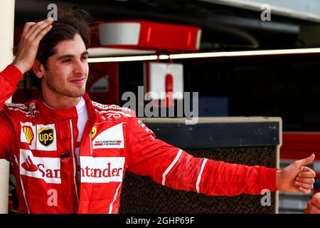 Antonio Giovinazzi (ITA) Ferrari Entwicklungstreiber. 18.04.2017. Formel-1-Prüfung. Sakhir, Bahrain. Dienstag. Bildnachweis sollte lauten: XPB/Press Association Images. Stockfoto
