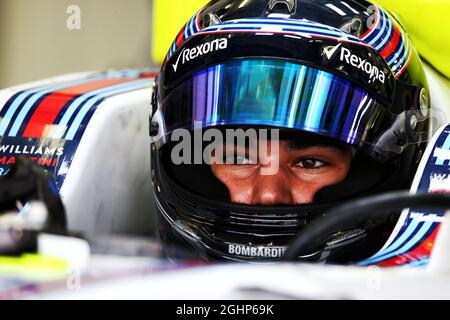 Lance Stroll (CDN) Williams FW40. 18.04.2017. Formel-1-Prüfung. Sakhir, Bahrain. Dienstag. Bildnachweis sollte lauten: XPB/Press Association Images. Stockfoto