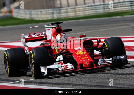 Sebastian Vettel (GER) Ferrari SF70H. 19.04.2017. Formel-1-Prüfung. Sakhir, Bahrain. Mittwoch. Bildnachweis sollte lauten: XPB/Press Association Images. Stockfoto