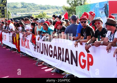 Lüfter. 29.07.2017. Formel 1 Weltmeisterschaft, Rd 11, Großer Preis Von Ungarn, Budapest, Ungarn, Qualifizierender Tag. Bildnachweis sollte lauten: XPB/Press Association Images. Stockfoto