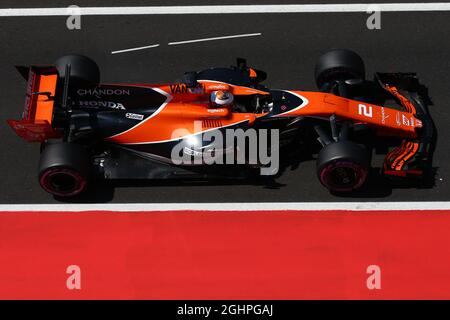 Stoffel Vandoorne (Bel) McLaren MCL32. 01.08.2017. Formel-1-Tests, Budapest, Ungarn. Bildnachweis sollte lauten: XPB/Press Association Images. Stockfoto