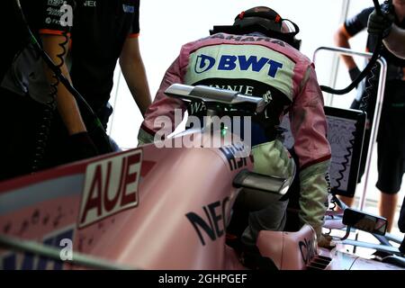 Lucas Auer (AUT) Sahara Force India F1 VJM10-Testtreiber. 02.08.2017. Formel-1-Tests, Budapest, Ungarn. Bildnachweis sollte lauten: XPB/Press Association Images. Stockfoto