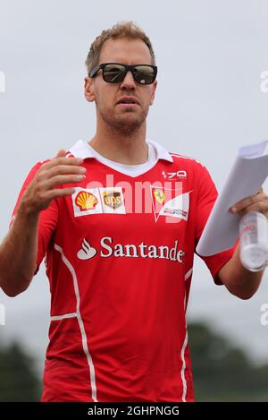 Sebastian Vettel (GER) Ferrari geht die Strecke. 05.10.2017. Formel 1 Weltmeisterschaft, Rd 16, Großer Preis Von Japan, Suzuka, Japan, Tag Der Vorbereitung. Bildnachweis sollte lauten: XPB/Press Association Images. Stockfoto