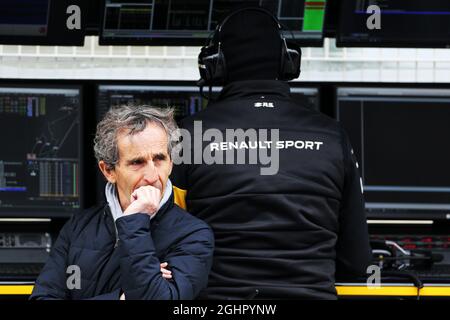 Alain Prost (FRA) Renault Sport F1 Team Special Advisor. 26.02.2018. Formel-1-Test, Erster Tag, Barcelona, Spanien. Montag. Bildnachweis sollte lauten: XPB/Press Association Images. Stockfoto