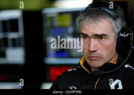 Nick Chester (GBR) Renault Sport F1 Team Chassis Technical Director. 26.02.2018. Formel-1-Test, Erster Tag, Barcelona, Spanien. Montag. Bildnachweis sollte lauten: XPB/Press Association Images. Stockfoto