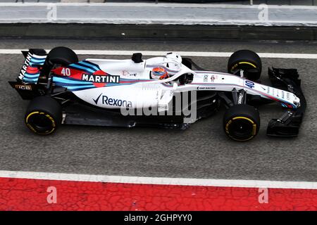 Robert Kubica (POL) Williams FW41 Reserve- und Entwicklungstreiber. 27.02.2018. Formel-1-Test, Tag Zwei, Barcelona, Spanien. Dienstag. Bildnachweis sollte lauten: XPB/Press Association Images. Stockfoto