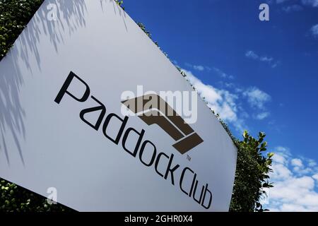 Paddock Club-Logo. 21.03.2018. Formel-1-Weltmeisterschaft, Rd 1, Großer Preis Von Australien, Albert Park, Melbourne, Australien, Vorbereitungstag. Bildnachweis sollte lauten: XPB/Press Association Images. Stockfoto