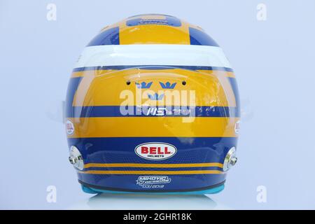 Der Helm des Marcus Ericsson (SWE) sauber F1 Teams. 23.03.2018. Formel-1-Weltmeisterschaft, Rd 1, Großer Preis Von Australien, Albert Park, Melbourne, Australien, Übungstag. Bildnachweis sollte lauten: XPB/Press Association Images. Stockfoto